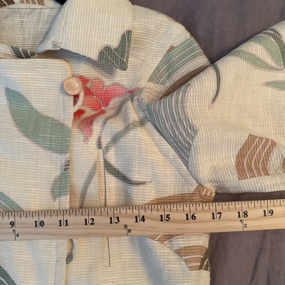 Vintage Leonard Paris Luxury Cape Blazer‎ Linen Blend Floral Chic S/M Luxury - Picture 10 of 12